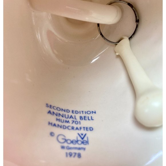 Hummel Bell 1979, Second Edition, Annual Bell Hum701, Handcrafted, vtg - Picture 5 of 12